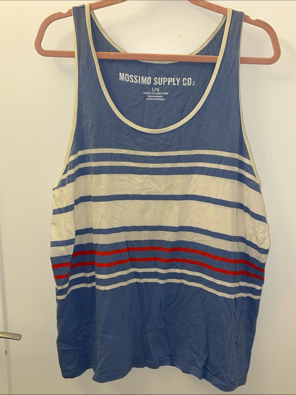 Mossimo Supply Co. Red, White and Blue Striped Tank